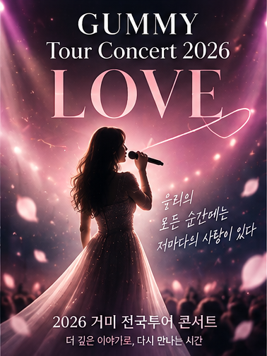 거미 2026 전국투어 LOVE 예매｜오늘 티켓오픈·서울 부산 대구 공연일정 총정리