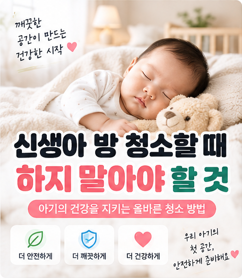 신생아 방 청소할 때 하지 말아야 할 것｜아기 방 청소 전 꼭 확인하세요