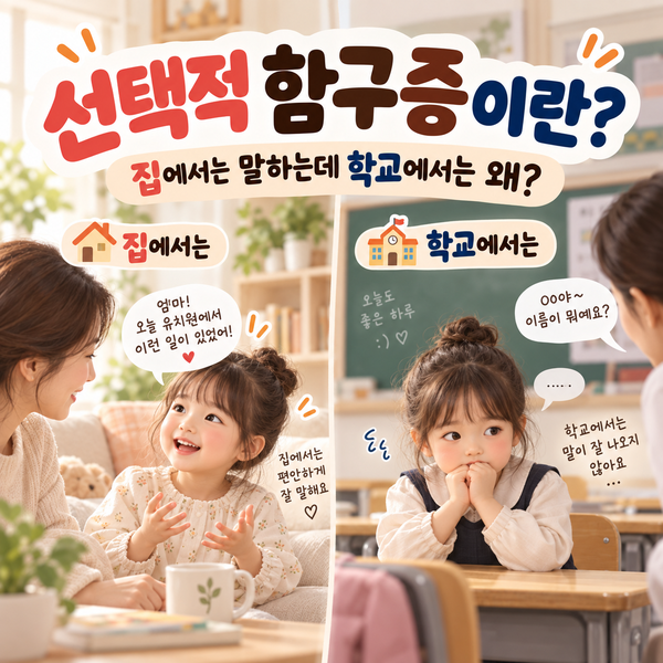 선택적 함구증 증상과 원인, 부모·교사가 도와주는 방법까지