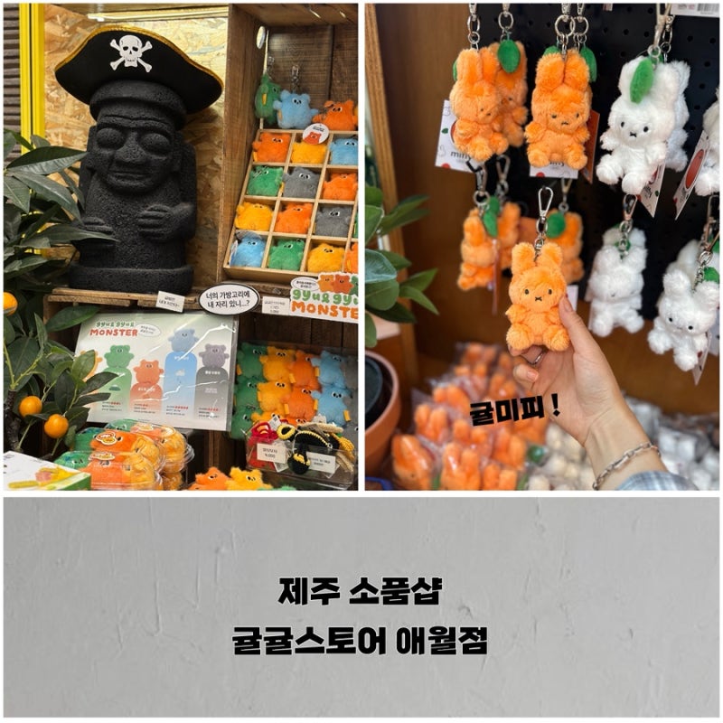 제주 소품샵 추천, 귤귤스토어 애월점 제주미피 귤미피 구매 및 층별 방문 후기