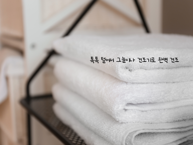 새 수건 첫 세탁 섬유유연제 넣으면 100% 후회합니다 (먼지 0% 꿀팁)