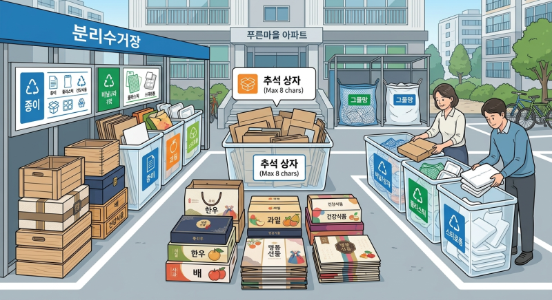 추석 명절 쓰레기 분리배출 방법 헷갈리는 품목 완벽 비교 정리