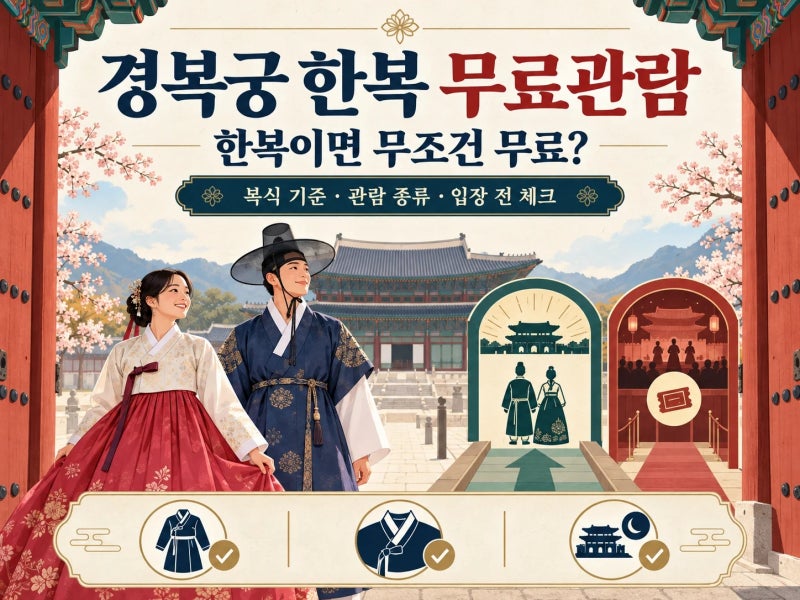 한복이면 무조건 무료? 경복궁 입장 전에 복식 기준부터