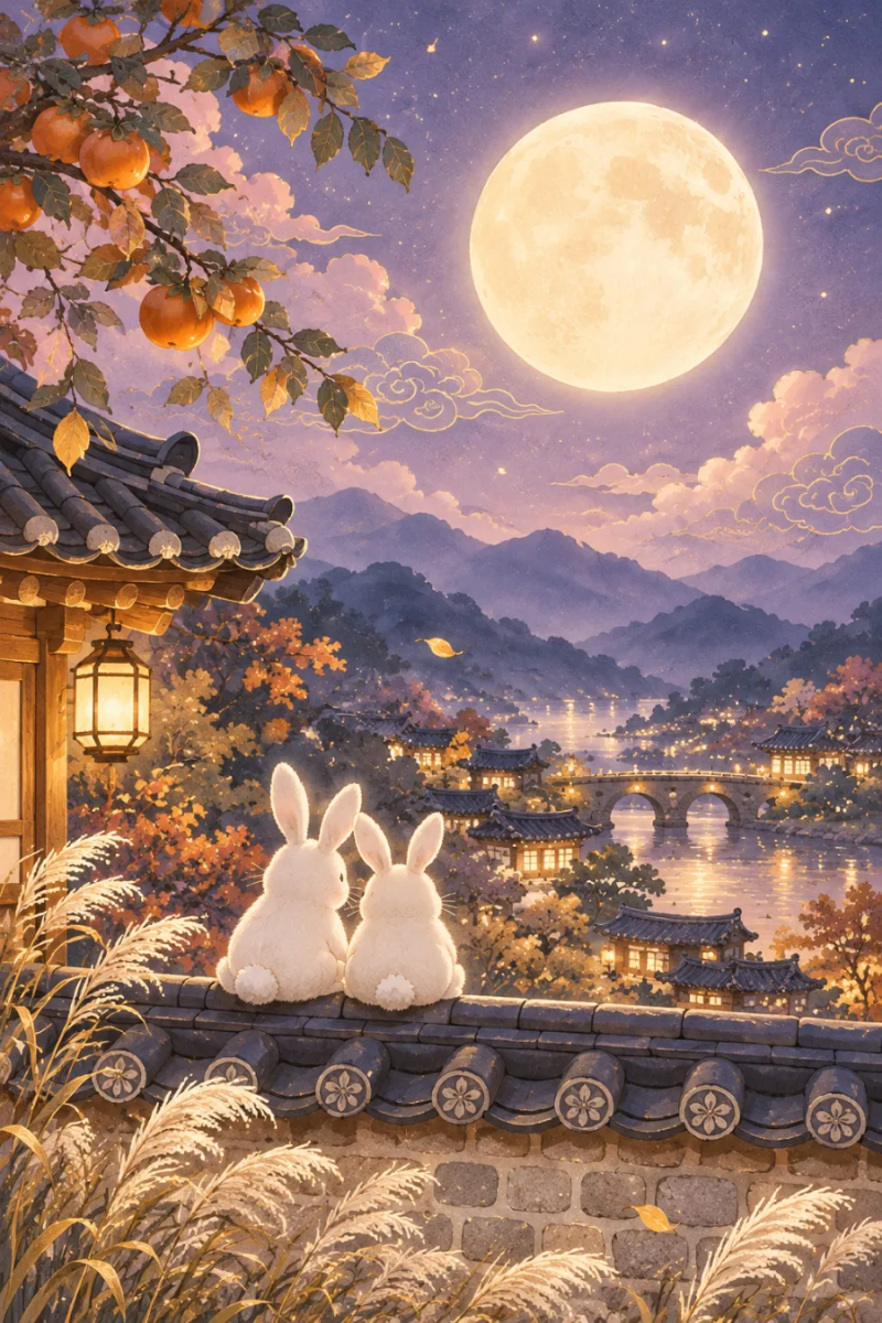 보름달/가을 감성 추석 엽서 무료도안 10종
