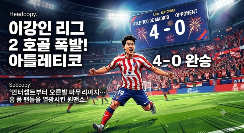 아틀레티코 이강인 리그 2호골 폭발! 평점 9.0 MOM 찍고 마드리드 더비 접수할까?