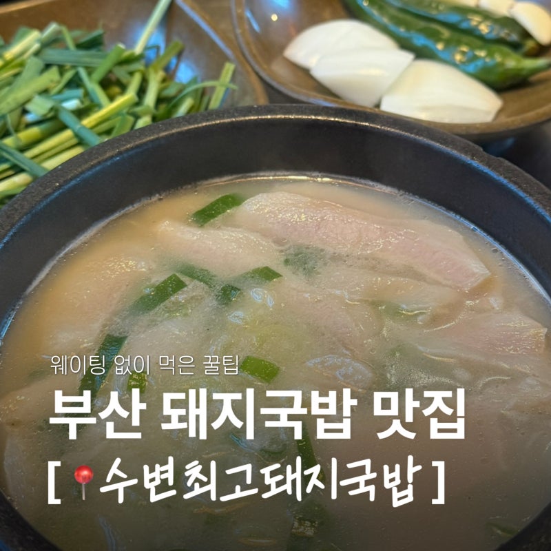 부산 돼지국밥 맛집｜광안리 바로 앞 수변최고돼지국밥 광안점 웨이팅 없이 먹은 후기