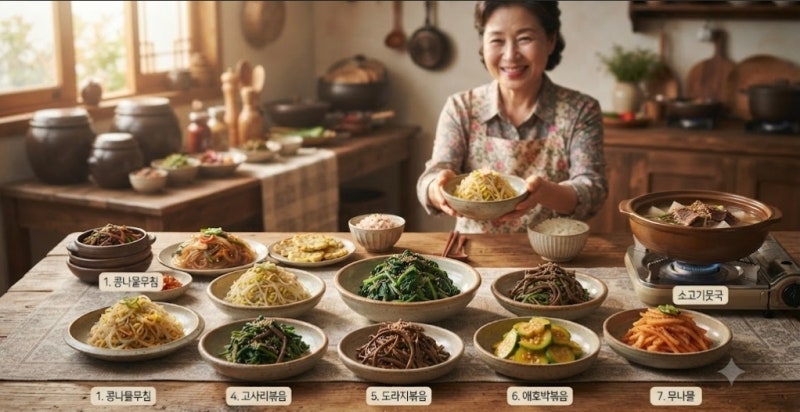 추석 나물 종류 7가지｜명절 나물 맛있게 만드는 방법