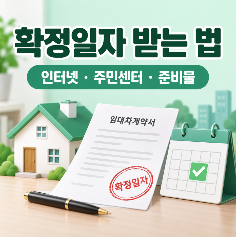 확정일자 받는 법, 인터넷·주민센터 신청방법과 준비물까지