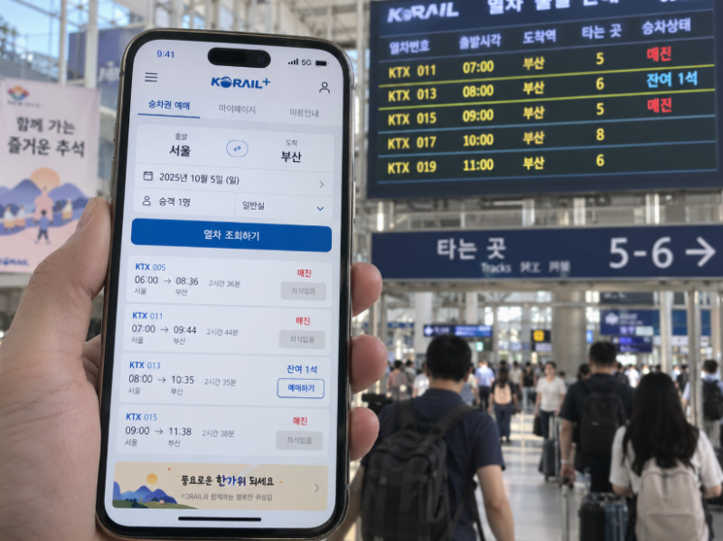 2026 추석 KTX 취소표 잡는 법｜잔여석·환불표 확인 시간·코레일+ 예매방법