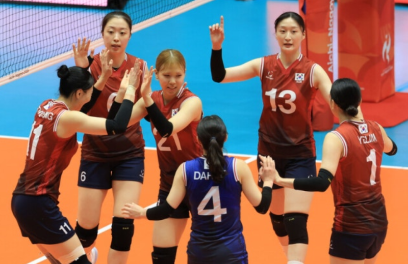 "카타르 통곡의 벽!" 한국 여자배구, '29점 폭격' 트윈타워 힘으로 셔트아웃 2연승!