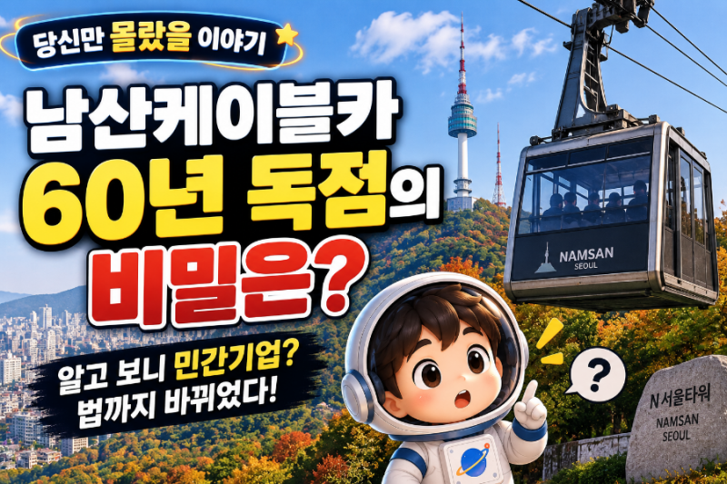 남산케이블카 60년 독점의 비밀｜한 회사가 3대째 운영할 수 있었던 이유