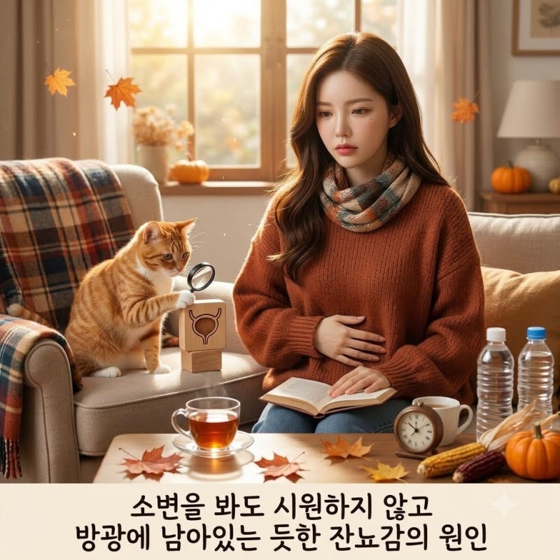 소변을 봐도 시원하지 않고 방광에 남아있는 듯한 잔뇨감의 원인