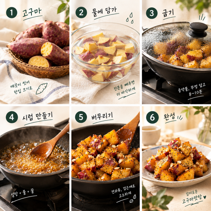 [음식 속 한국어의 숨결] 감미롭다: 고구마맛탕 황금레시피/ 에어프라이어 없이 만드는 고구....