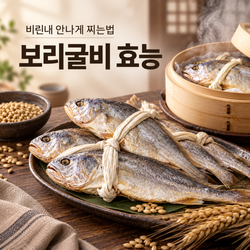보리굴비 효능 총정리｜부세와 차이, 비린내 안나게 찌는법