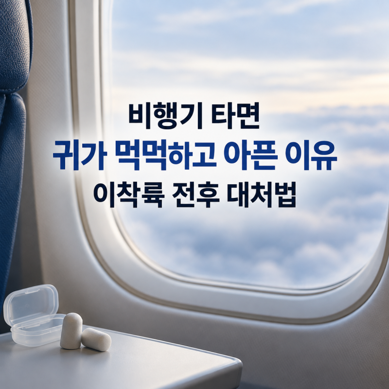 비행기 타면 귀가 먹먹하고 아픈 이유, 이착륙 전후 대처법