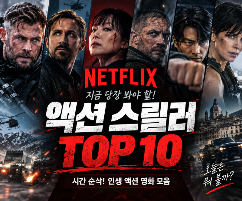 넷플릭스 액션 스릴러 추천 TOP 10｜시간 순삭 영화 총정리
