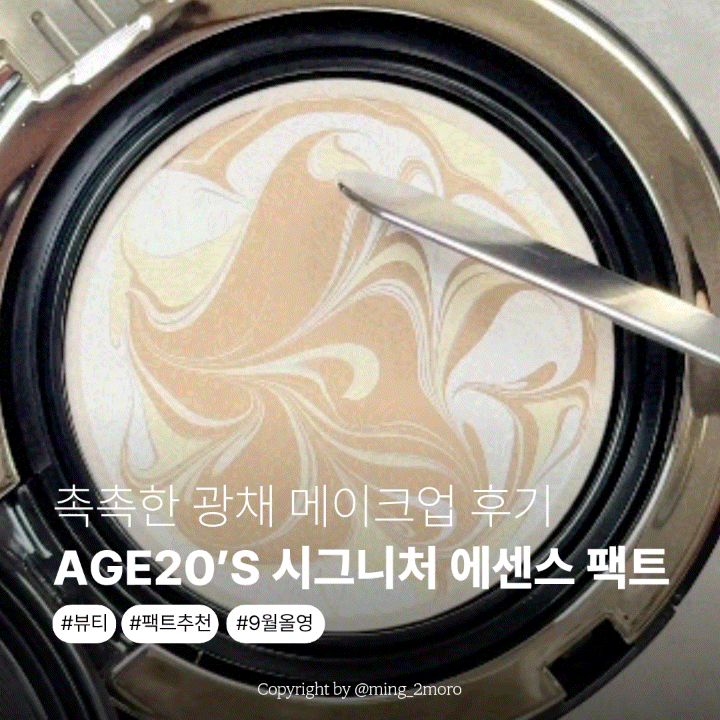 AGE20’S 시그니처 에센스 팩트 인텐스 커버 팩트추천 촉촉한 광채 메이크업 후기