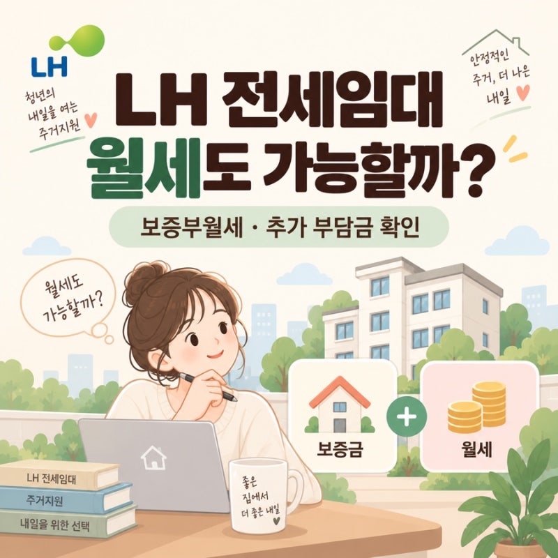 LH 전세임대 월세도 가능할까?｜보증부월세 가능한 집과 추가 부담금 확인법