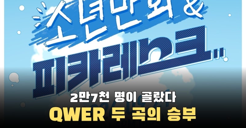 QWER ‘소년만화’와 ‘피카레스크’, 2만7천 명이 타이틀곡을 골랐다