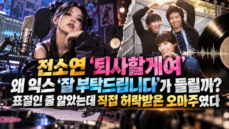 전소연 ‘퇴사할게여’ 왜 익스 ‘잘 부탁드립니다’가 들릴까? 표절인 줄 알았는데 직접 허....