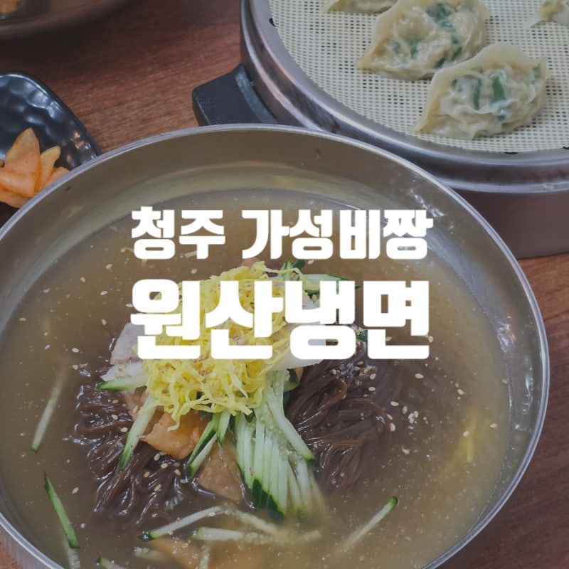 [청주 봉명동] 냉면을 시켰는데 삶은달걀과 만두가? 청주 냉면 맛집, 원산냉면
