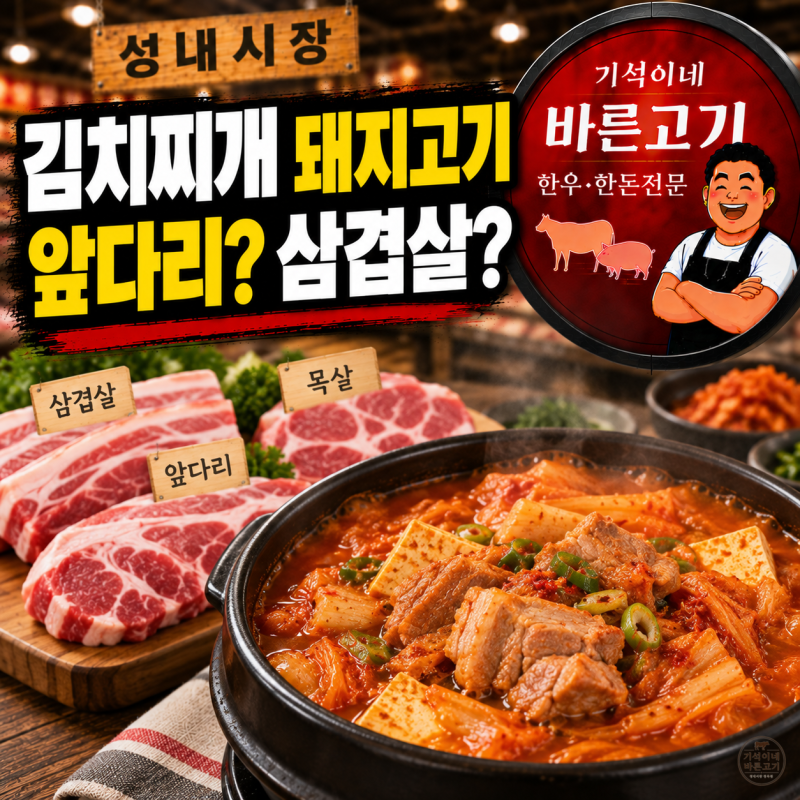 김치찌개 돼지고기 어떤 부위가 좋을까? 진한 국물과 담백한 국물의 차이