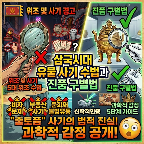 삼국시대 유물 사기 수법과 진품 구별법: "출토품" 사기의 법적 진실·5대 위조 수법 & 과학적 ....