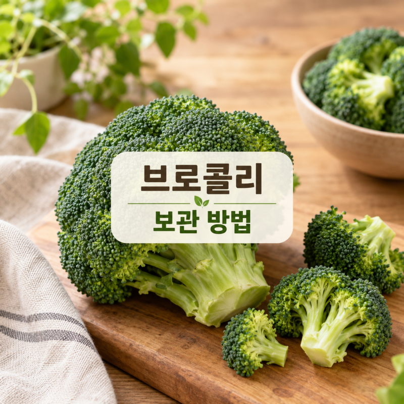 브로콜리 보관법｜냉장 3~5일, 냉동 전 3분 데치기