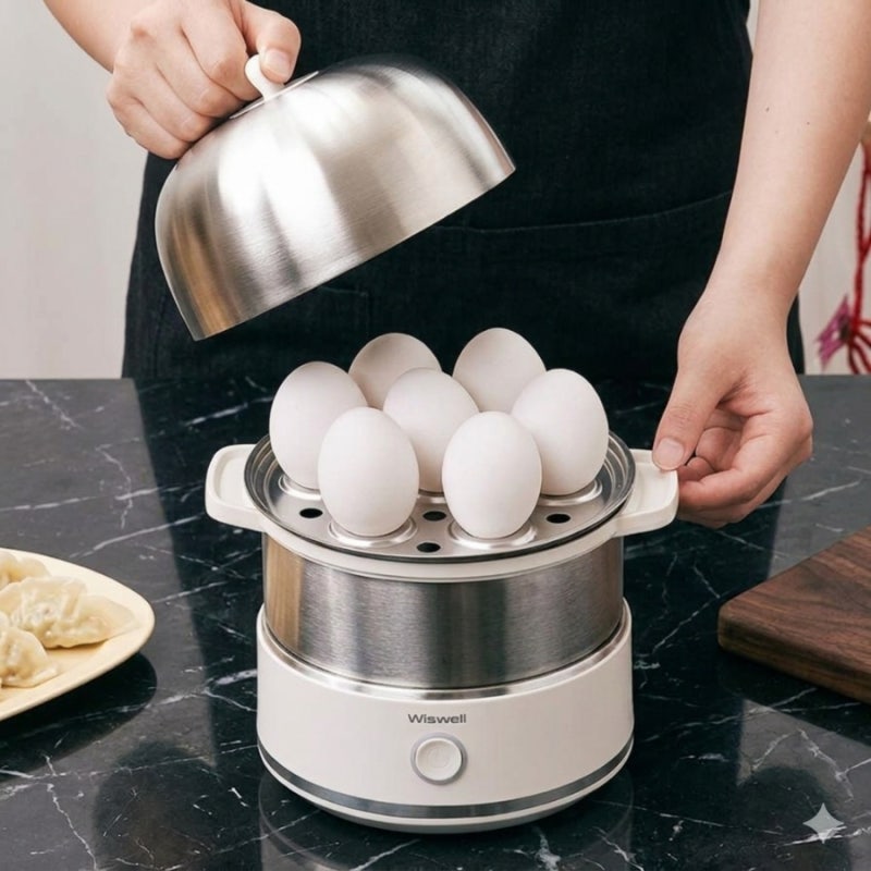 위즈웰 올스텐 2단 계란찜 기 미니 전기달걀 삶기 기게 추천