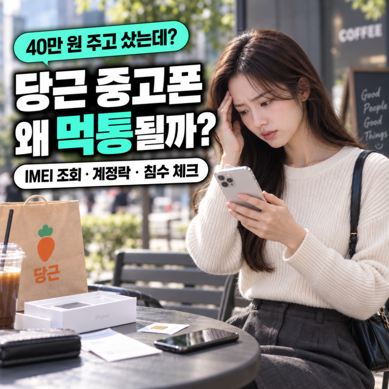 당근마켓 중고폰 사기 유형 3대 확인법: 직거래 현장 체크리스트 총정리