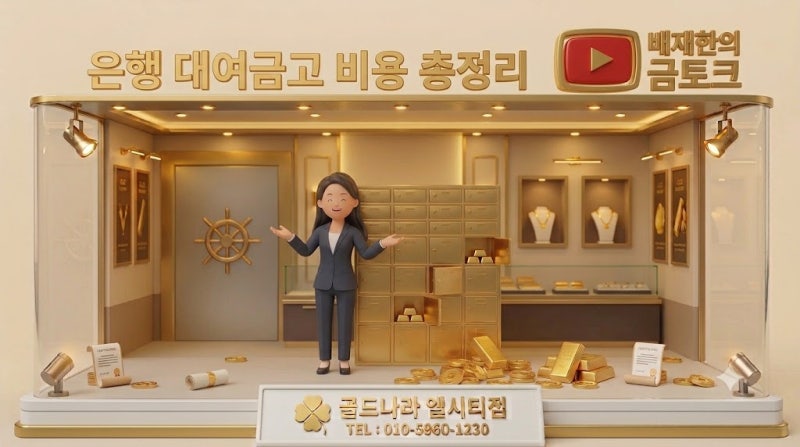 골드바 보관, 집 말고 은행 금고? 비용부터 따져보기