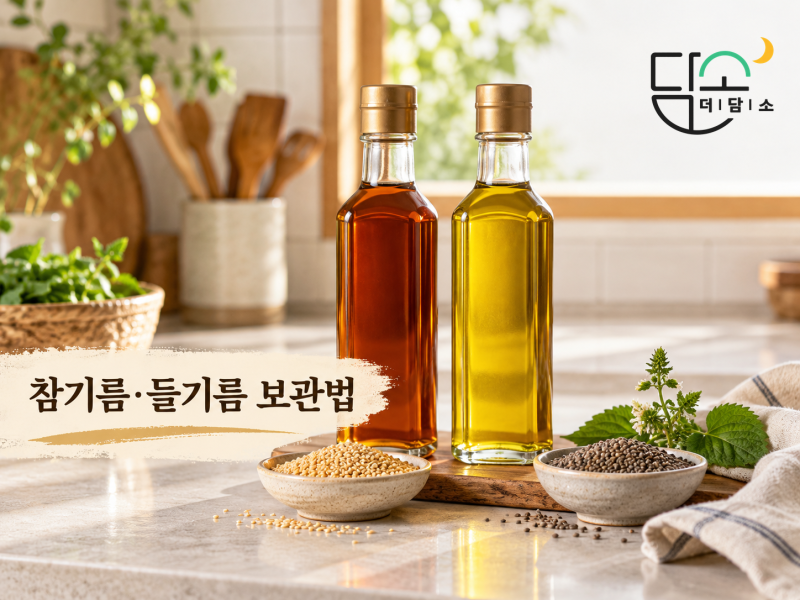 참기름·들기름 보관법, 냉장고에 넣어야 할까? 개봉 전·후 보관방법 총정리
