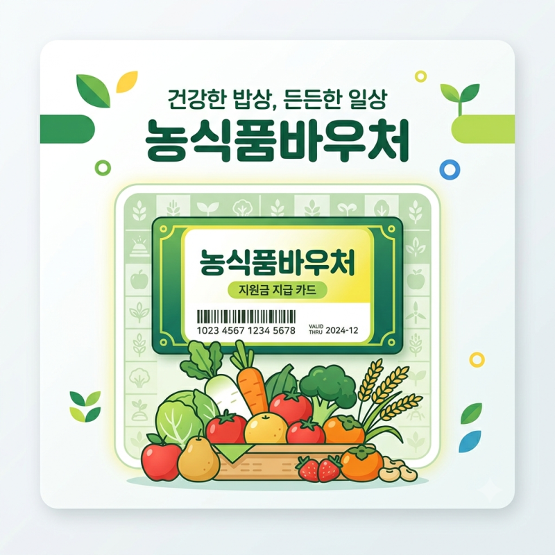 매달 말일 다 날아갑니다! 2026 농식품바우처 신청 자격 및 잔액 소멸 주의사항