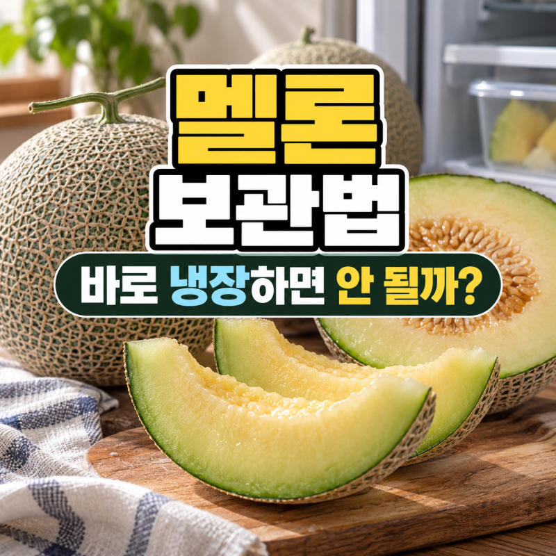 멜론 보관법, 바로 냉장하면 될까? 실온 후숙부터 냉동 보관까지