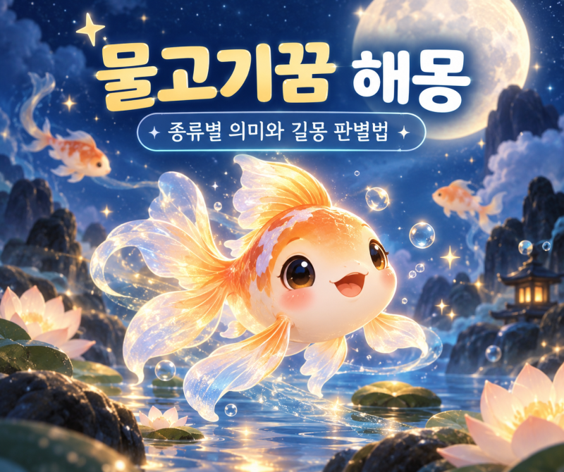 물고기꿈 해몽 종류별 의미와 길몽 판별법