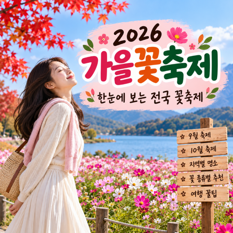 2026 전국 가을꽃축제｜가평·함평·영광·인제 꽃무릇·상사화·코스모스·국화 명소