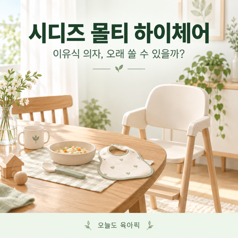 시디즈 몰티 하이체어, 이유식 의자부터 오래 쓸 아기 식탁의자를 찾는다면?