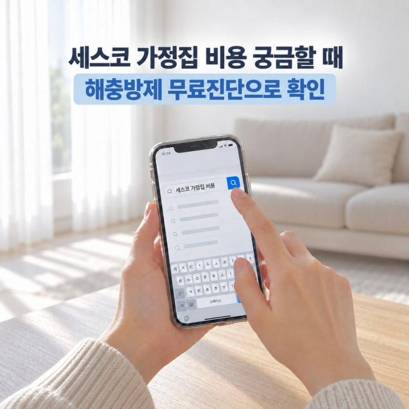 세스코 가정집 비용 궁금할 때 해충방제 무료진단으로 확인