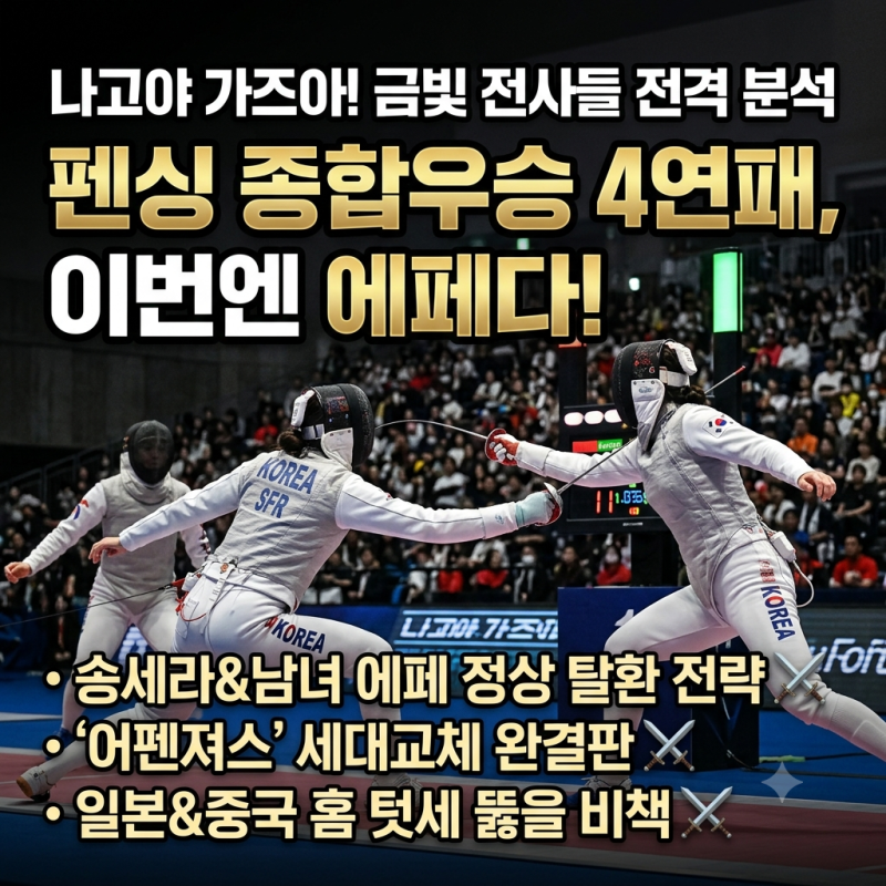 나고야 아시안게임 펜싱 일정·국가대표 정리