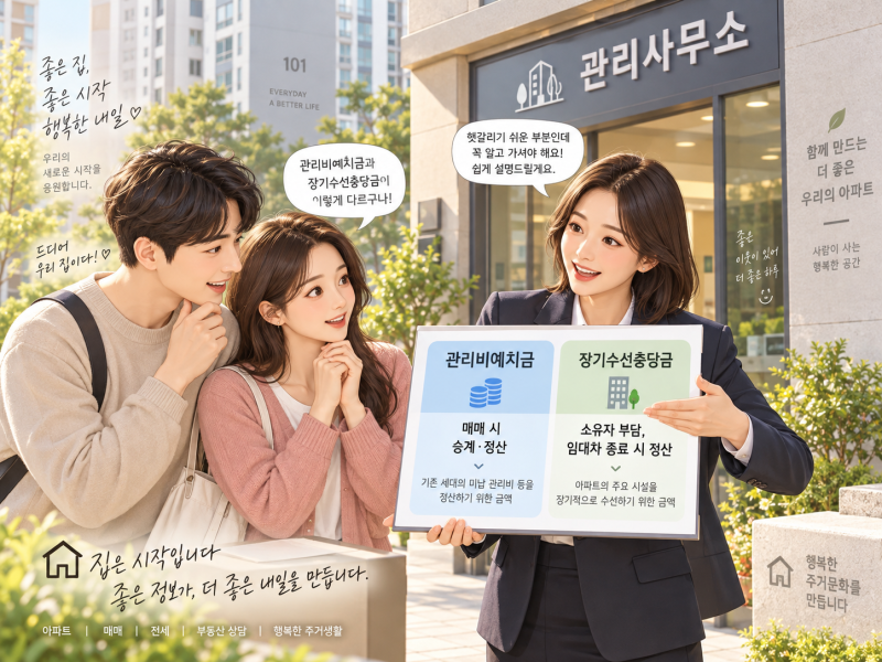 처음 아파트를 샀다면 꼭 알아둘 장기수선충당금과 관리비예치금