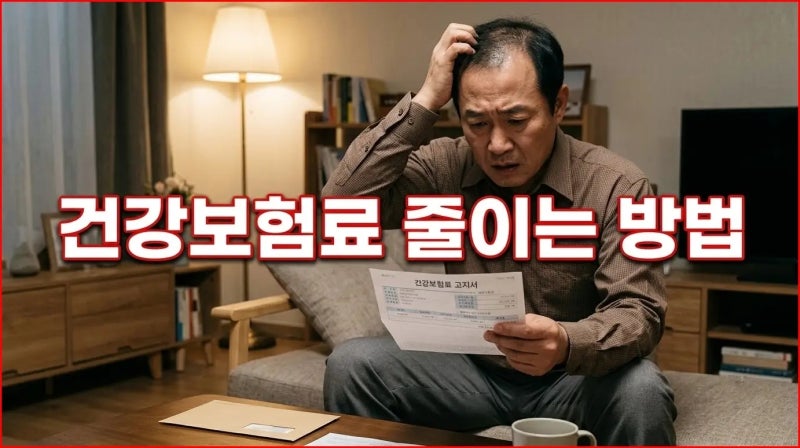 퇴사 후 훌쩍 뛴 지역가입자 건강보험료 줄이는 방법 (폭탄 피하는 현실 꿀팁)