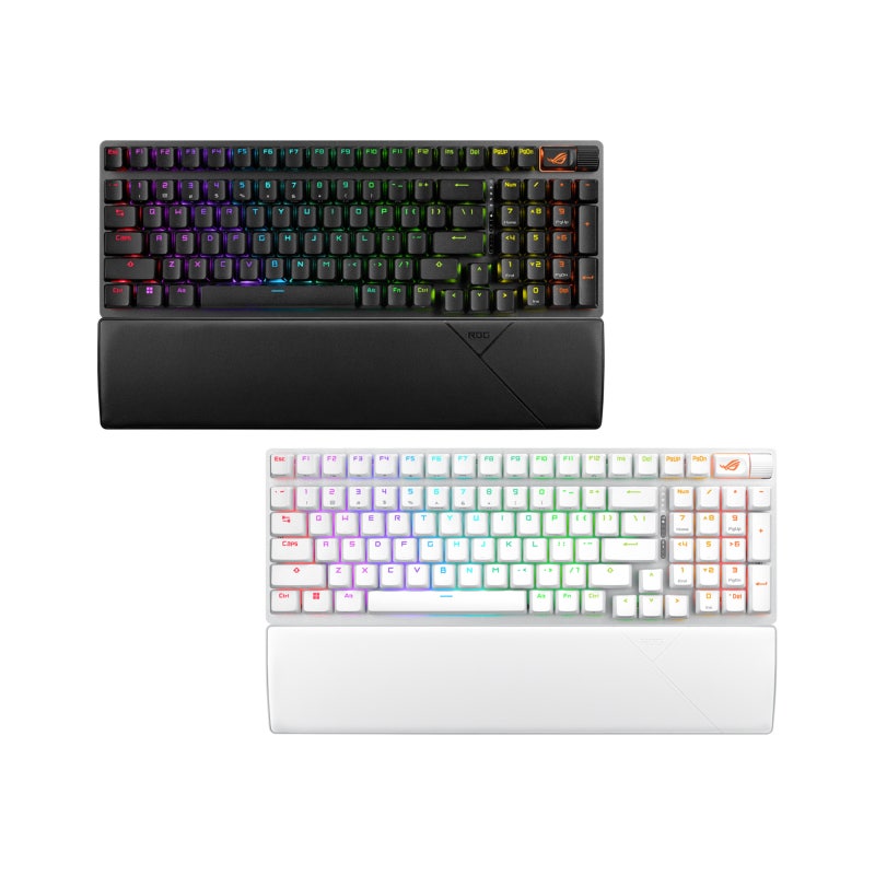 ASUS ROG STRIX SCOPE II 96 NX 무선 게이밍 키보드 영문 화이트 (스톰축): ASUS 브랜드스토어 상세 정....