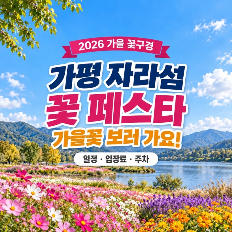 2026 가평 자라섬 꽃 페스타! 일정·입장료·주차 총정리