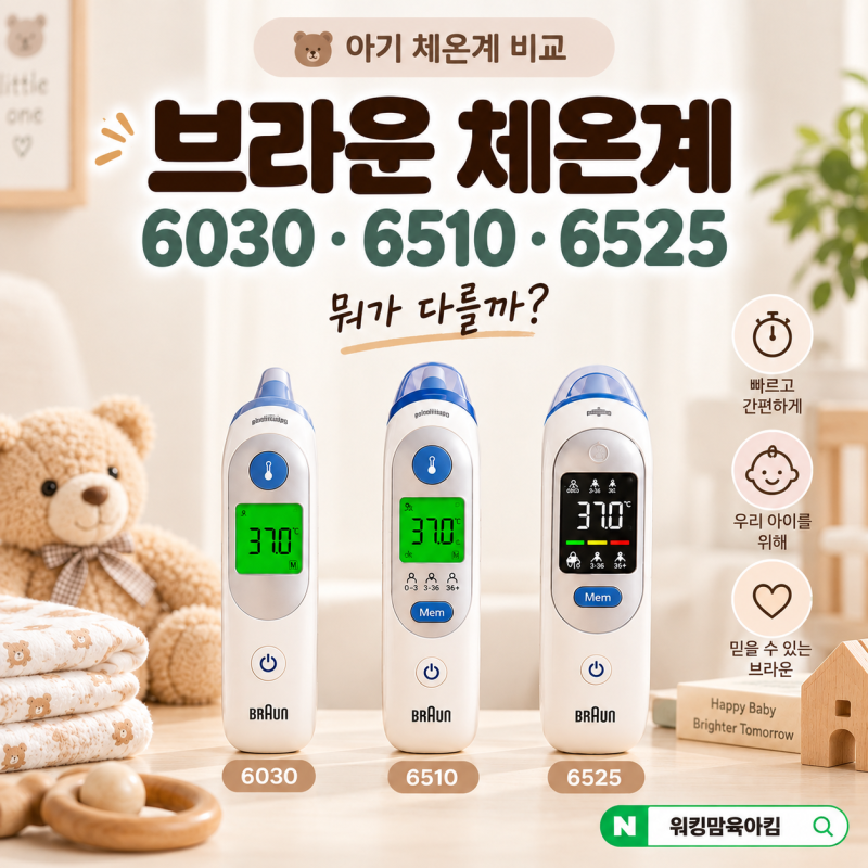 브라운 체온계 비교｜IRT6030·6510·6525KO·BNT400 어떤 모델을 사야 할까?