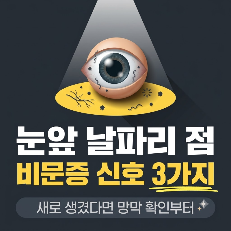비문증 치료 꼭 해야 할까? 원인과 병원 가야 할 신호 3가지