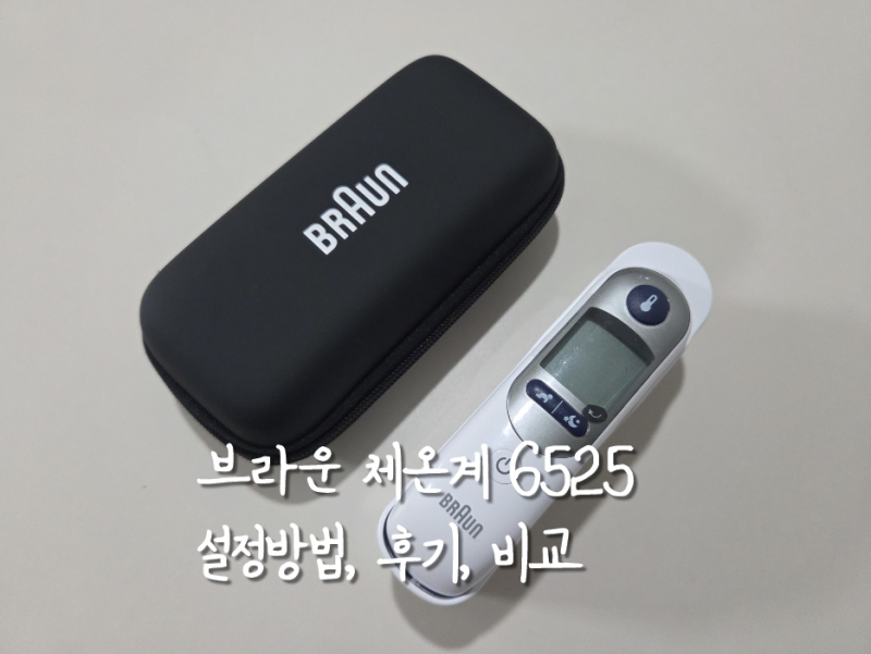 브라운 체온계 6525 실사용 후기, 설정 방법, 6030 6510 비교