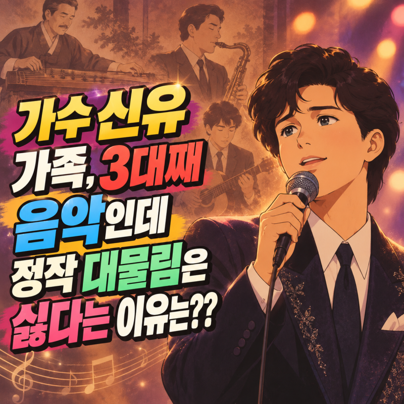 가수 신유 가족, 3대째 음악인데 정작 대물림은 싫다는 이유는??