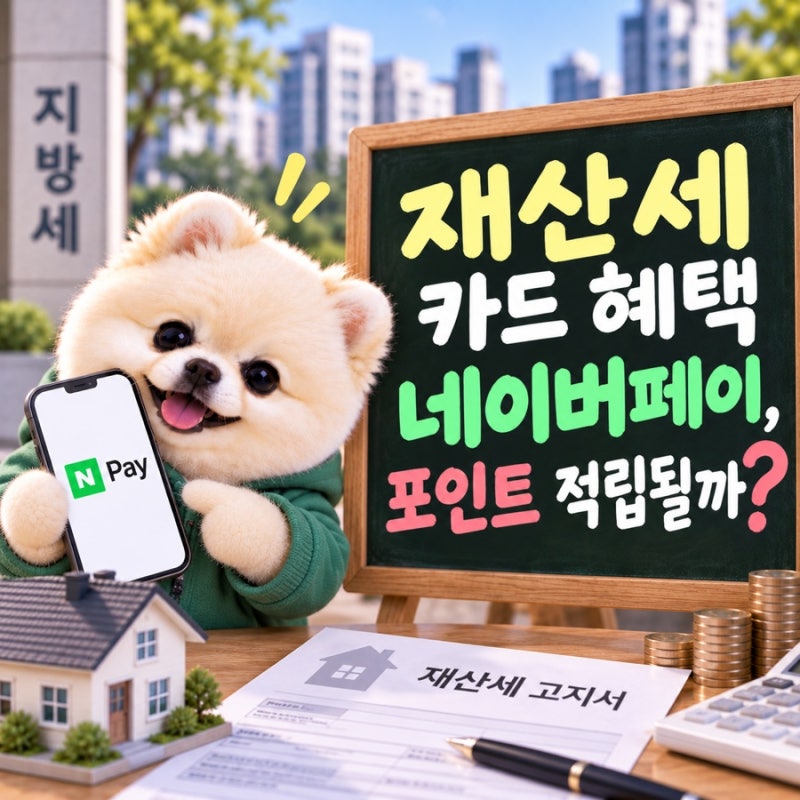 재산세 카드 혜택 네이버페이, 포인트 적립될까? 9월 납부 전 확인해봤습니다