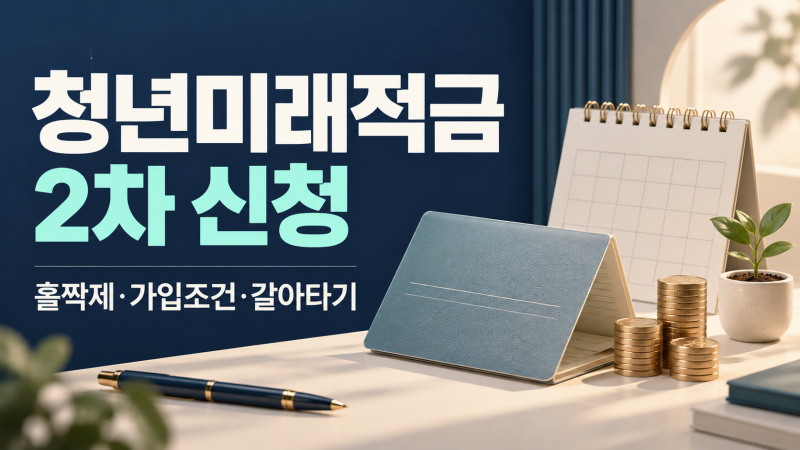 2026 청년미래적금 2차 신청｜홀짝제·가입조건·청년도약계좌 갈아타기