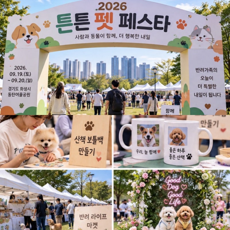 경기도 화성 가볼만한곳 동탄 여울공원 놀거리 튼튼펫 페스타 애견동반 경기도 나들이 추천